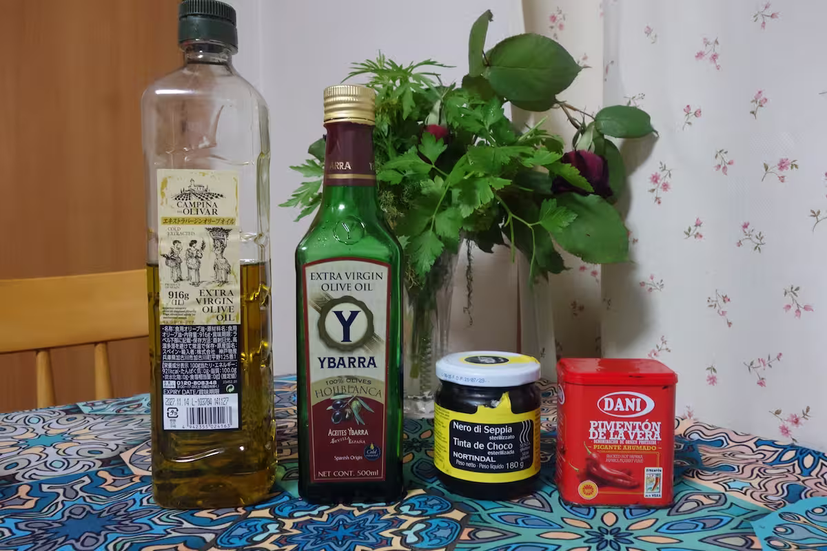 私の買い物リスト（スペイン料理を日本で作るために）